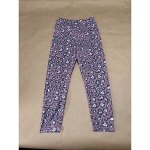 WALKPOP Purple Leopard Print Leggings Womens S